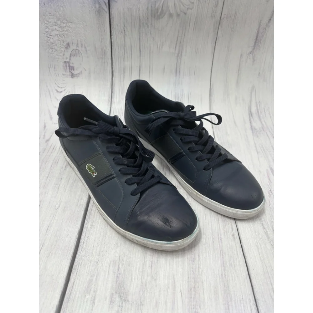 Men's Lacoste Navy Blue Sneakers Size 10.5